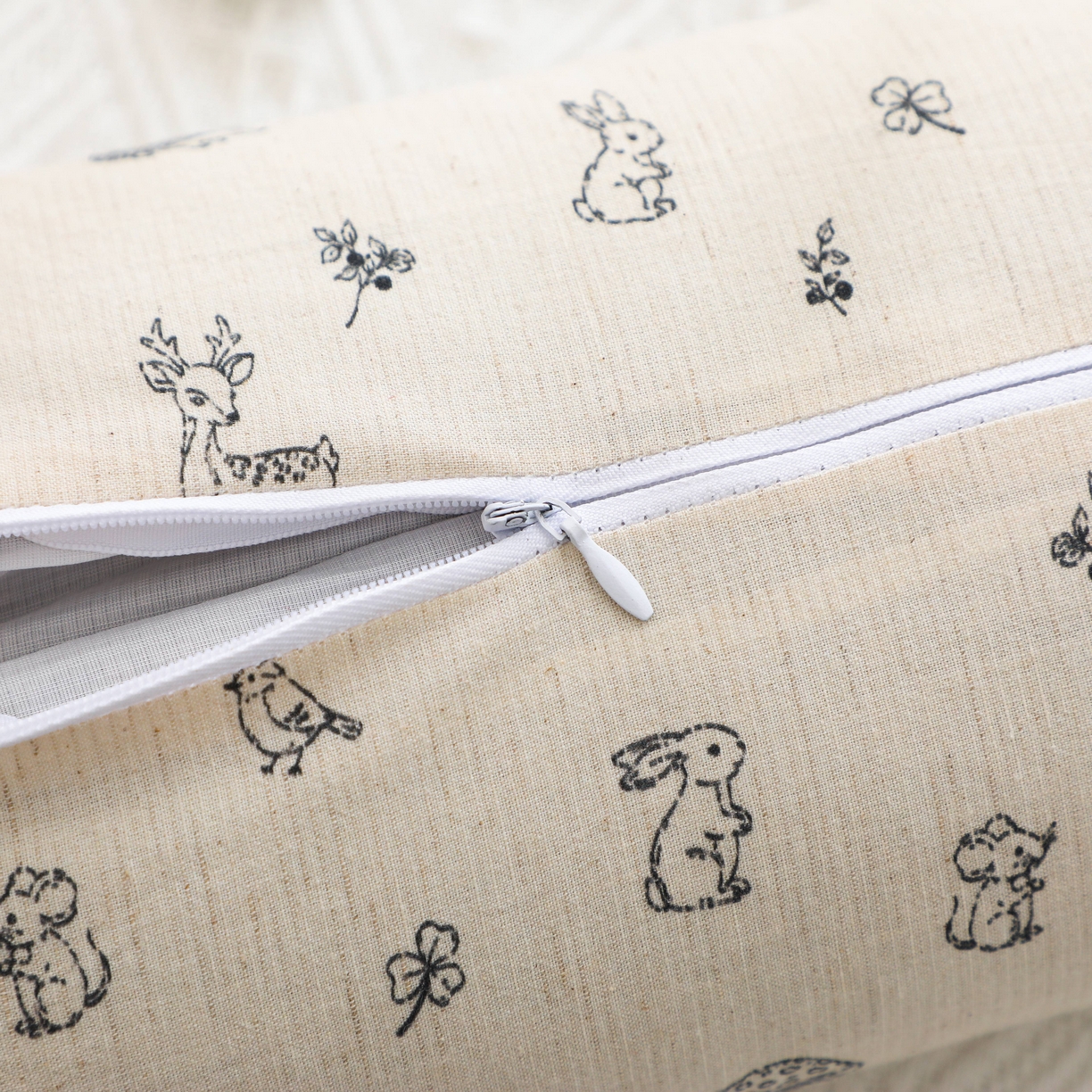 91家纺网 家纺一手货源 找家纺 芯洲 2026新款全棉透气棉麻颈椎荞麦护颈枕枕头枕芯 棉麻颈椎枕-森林