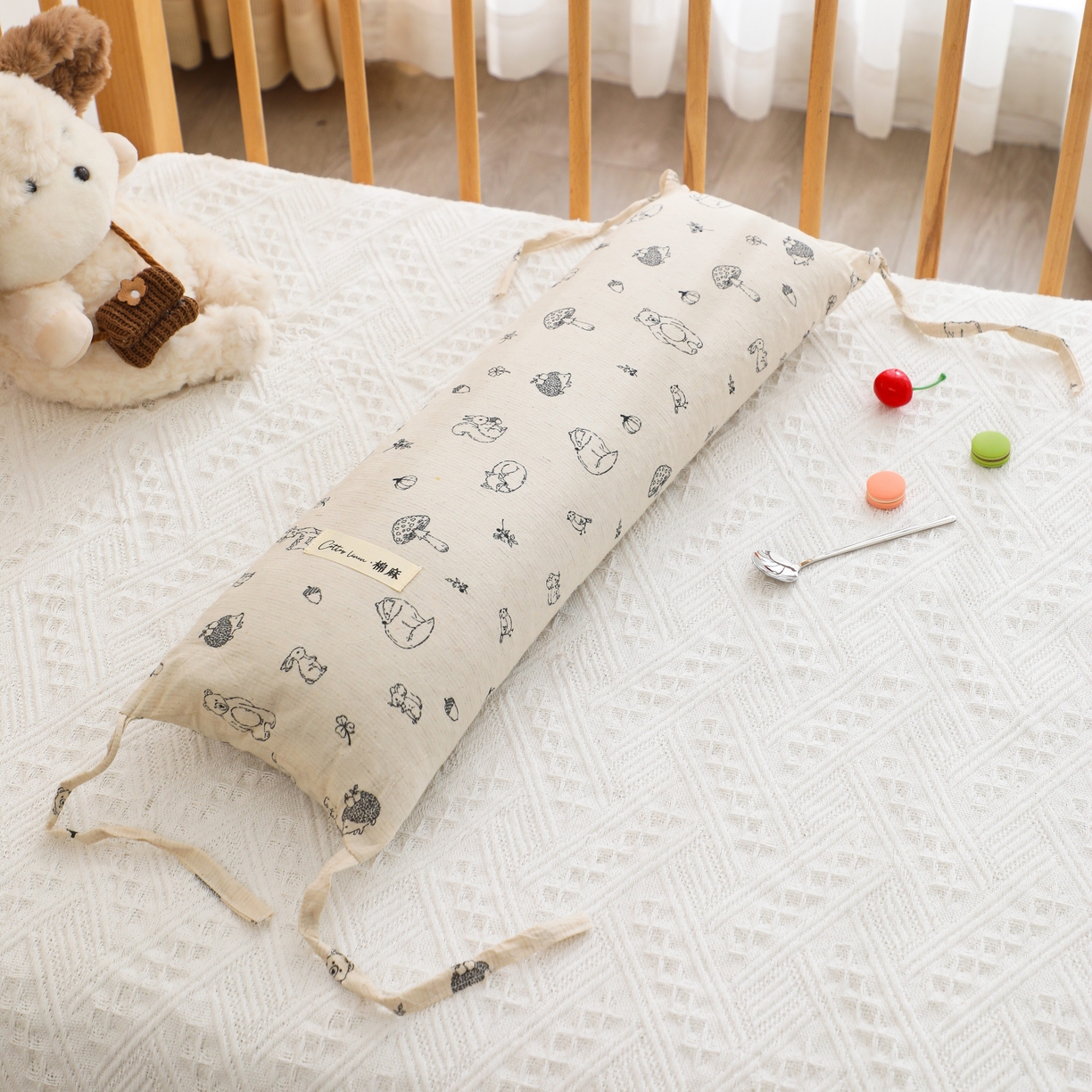 91家纺网 家纺一手货源 找家纺 芯洲 2026新款全棉透气棉麻颈椎荞麦护颈枕枕头枕芯 棉麻颈椎枕-森林