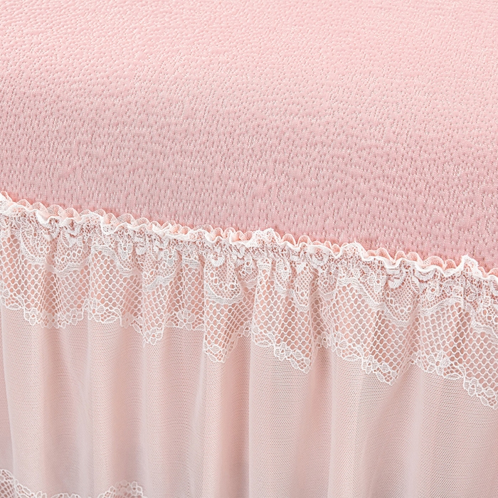 91家纺网 家纺一手货源 找家纺 席匠 2026新款凉感冰豆豆床裙款凉席席子凉席-美人纱 山水-粉