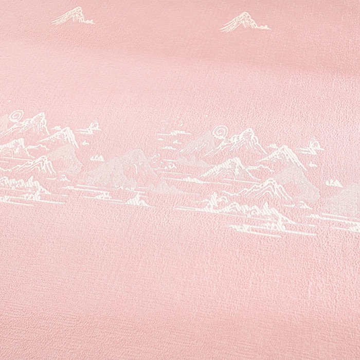 91家纺网 家纺一手货源 找家纺 席匠 2026新款凉感冰豆豆床裙款凉席席子凉席-美人纱 山水-粉