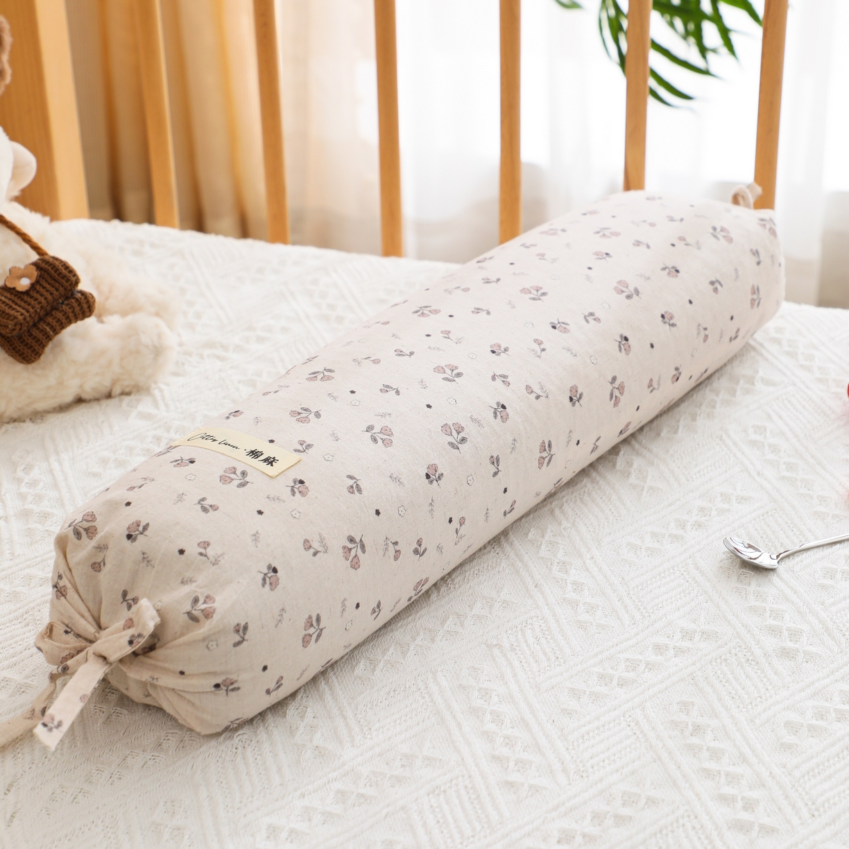 芯洲 2026新款全棉透气棉麻颈椎荞麦护颈枕枕头枕芯 棉麻颈椎枕-郁金香