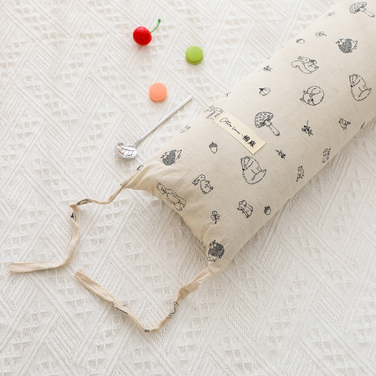 91家纺网 家纺一手货源 找家纺 芯洲 2026新款全棉透气棉麻颈椎荞麦护颈枕枕头枕芯 棉麻颈椎枕-森林