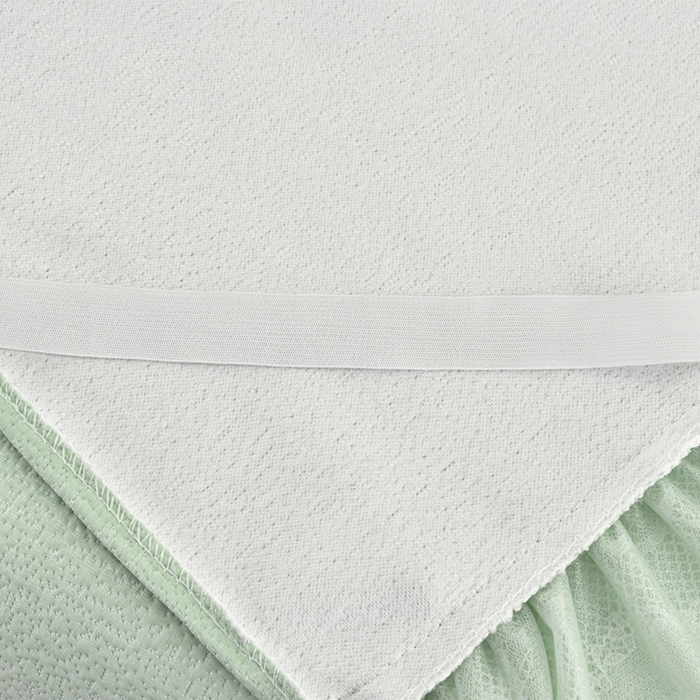 91家纺网 家纺一手货源 找家纺 席匠 2026新款凉感冰豆豆床裙款凉席席子凉席-美人纱 山水-绿