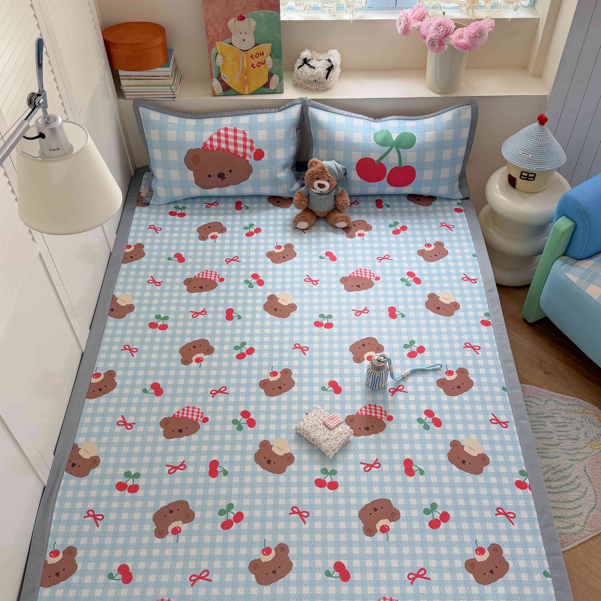 91家纺网 家纺一手货源 找家纺 （总）Sweet dreams甜梦 2026新款数码印花小板凉感豆豆席