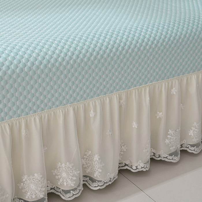 91家纺网 家纺一手货源 找家纺 席匠 2026新款A类凉感豆豆凉席席子凉席三件套 天空蓝