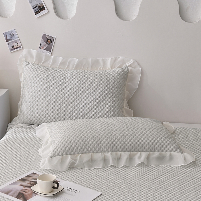 91家纺网 家纺一手货源 找家纺 席匠 2026新款A类凉感豆豆凉席席子凉席三件套 灰色