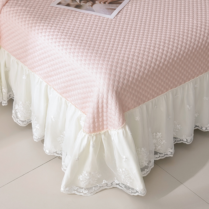 91家纺网 家纺一手货源 找家纺 席匠 2026新款A类凉感豆豆凉席席子凉席三件套 粉色