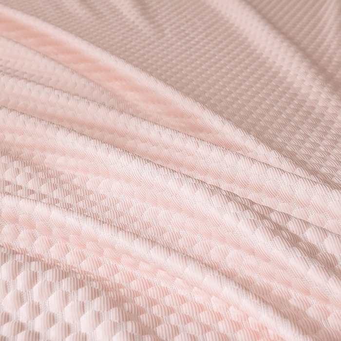 91家纺网 家纺一手货源 找家纺 席匠 2026新款A类凉感豆豆凉席席子凉席三件套 粉色