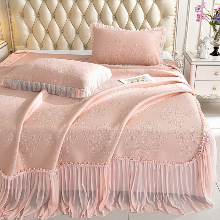 91家纺网 家纺一手货源 找家纺 （总）席匠 2026新款凉感冰豆豆床裙款凉席席子凉席-PE系列