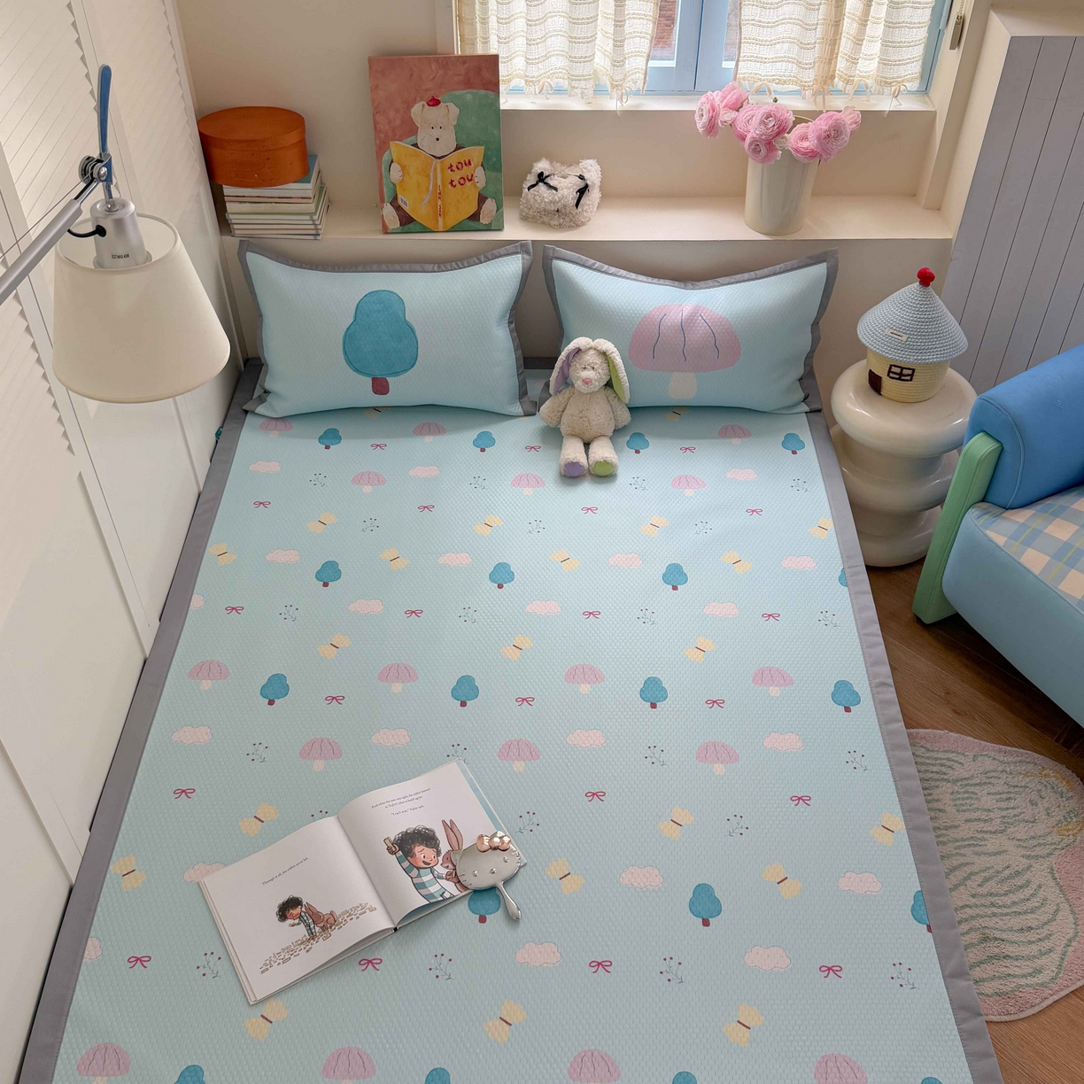 Sweet dreams甜梦 2026新款数码印花小板凉感豆豆席 小森林