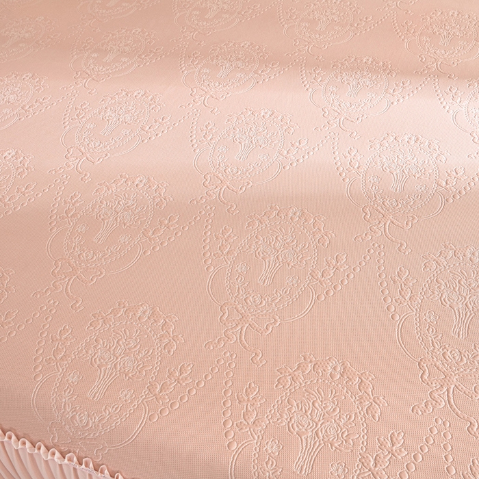 91家纺网 家纺一手货源 找家纺 席匠 2026新款凉感冰豆豆床裙款凉席席子凉席-PE系列 欧式-粉