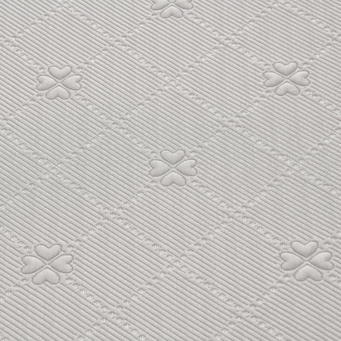 91家纺网 家纺一手货源 找家纺 席匠 2026新款凉感冰豆豆床裙款凉席席子凉席-PE系列 幸运草-灰