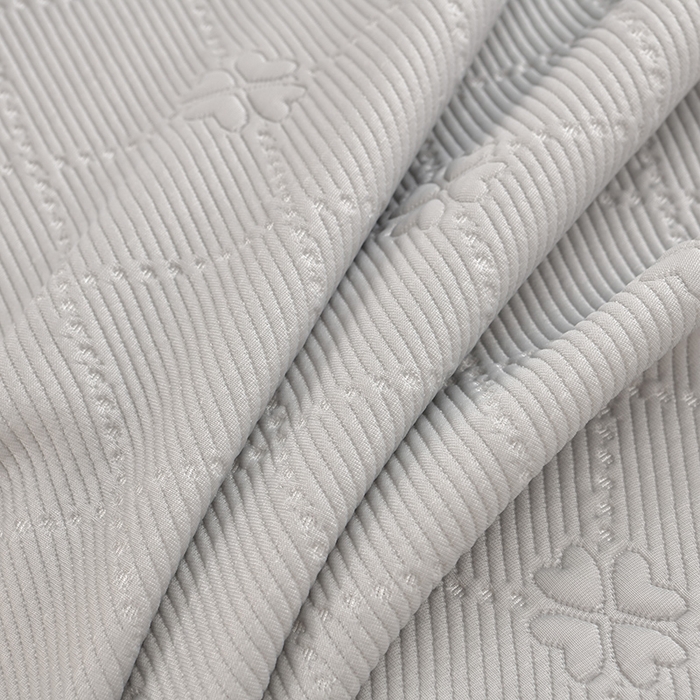 91家纺网 家纺一手货源 找家纺 席匠 2026新款凉感冰豆豆床裙款凉席席子凉席-PE系列 幸运草-灰