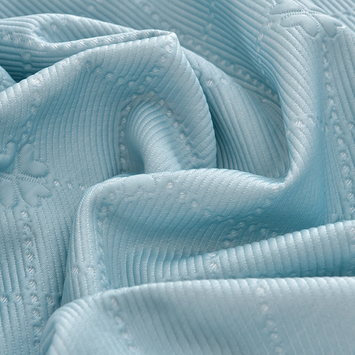 91家纺网 家纺一手货源 找家纺 席匠 2026新款凉感冰豆豆床裙款凉席席子凉席-PE系列 幸运草-蓝