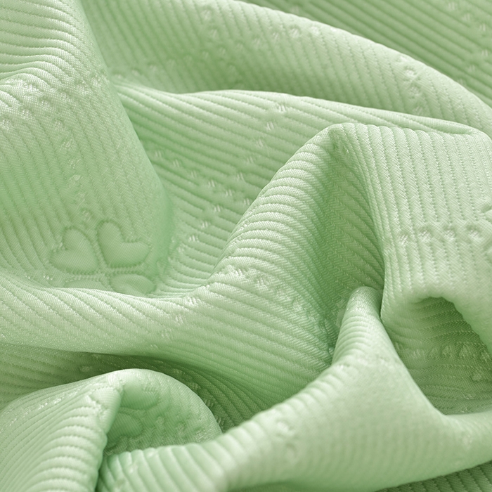 91家纺网 家纺一手货源 找家纺 席匠 2026新款凉感冰豆豆床裙款凉席席子凉席-PE系列 幸运草-绿