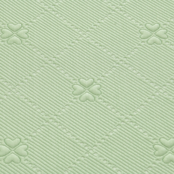 91家纺网 家纺一手货源 找家纺 席匠 2026新款凉感冰豆豆床裙款凉席席子凉席-PE系列 幸运草-绿