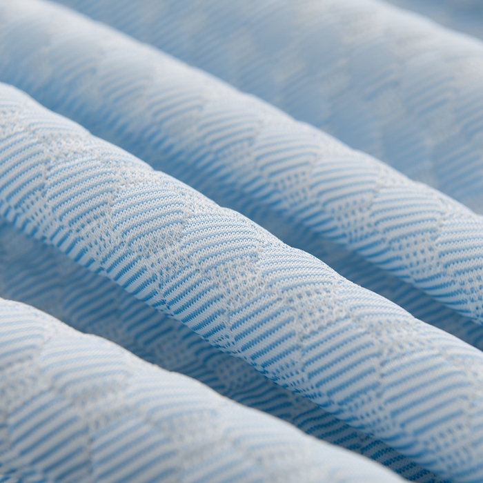 91家纺网 家纺一手货源 找家纺 席匠 2026新款冰豆豆床裙纯色款凉席席子凉席三件套 纯色床席款-蓝