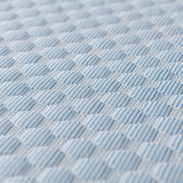 91家纺网 家纺一手货源 找家纺 席匠 2026新款冰豆豆床裙纯色款凉席席子凉席三件套 纯色床笠款-蓝