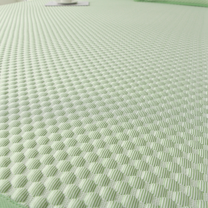 91家纺网 家纺一手货源 找家纺 席匠 2026新款冰豆豆床裙纯色款凉席席子凉席三件套 纯色床笠款-绿