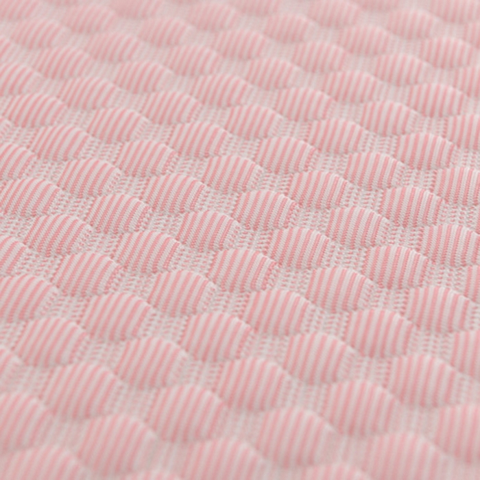 91家纺网 家纺一手货源 找家纺 席匠 2026新款冰豆豆床裙纯色款凉席席子凉席三件套 纯色渐变床裙款-粉