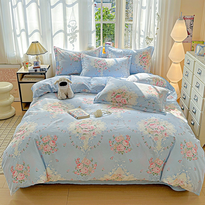 91家纺网 家纺一手货源 找家纺 （总） 依庭 2026新款12868全棉纯棉印花四件套