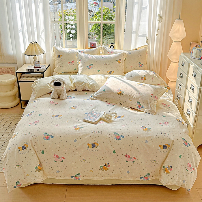 91家纺网 家纺一手货源 找家纺 （总） 依庭 2026新款12868全棉纯棉印花四件套