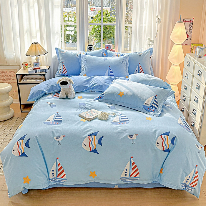 91家纺网 家纺一手货源 找家纺 （总） 依庭 2026新款12868全棉纯棉印花四件套