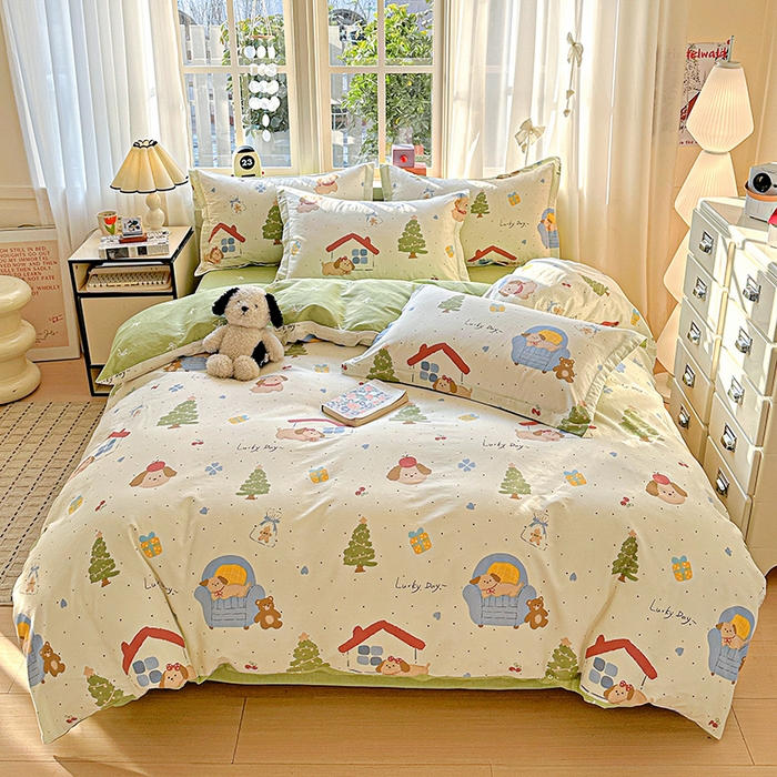 91家纺网 家纺一手货源 找家纺 （总） 依庭 2026新款12868全棉纯棉印花四件套