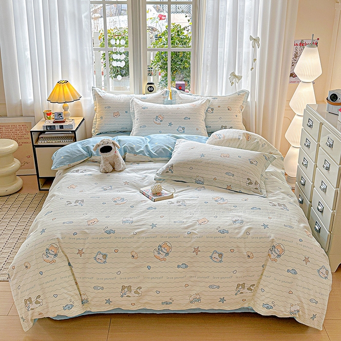 91家纺网 家纺一手货源 找家纺 （总） 依庭 2026新款12868全棉纯棉印花四件套