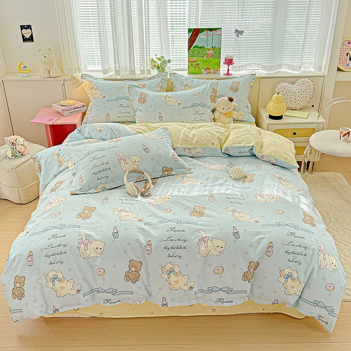 91家纺网 家纺一手货源 找家纺 （总） 依庭 2026新款12868全棉纯棉印花四件套