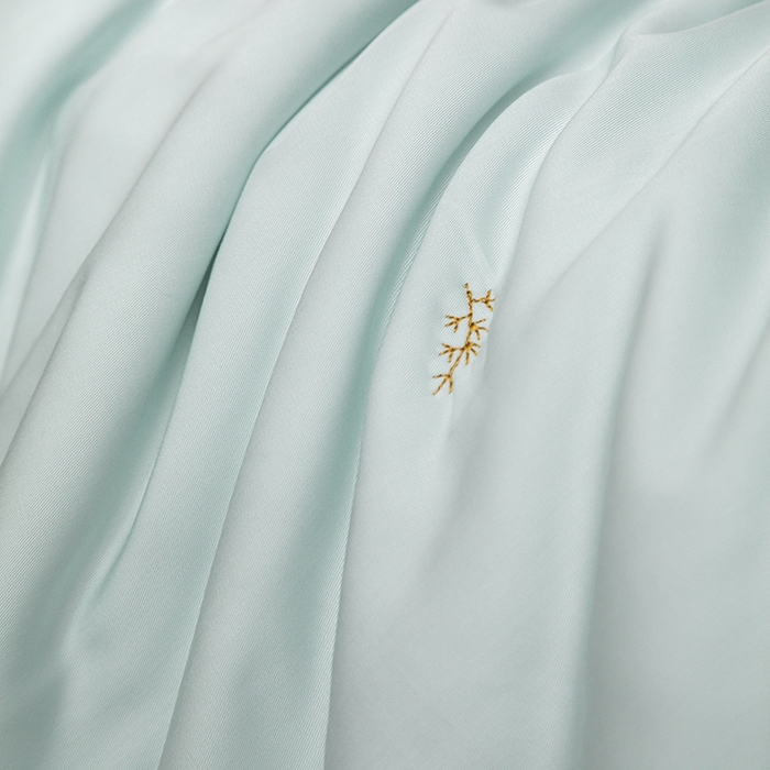 91家纺网 家纺一手货源 找家纺 上喜 2026新款天丝小花刺绣夏被夏凉被空调被四件套 蓝色