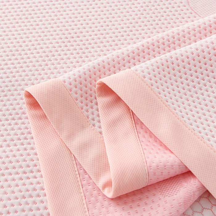 91家纺网 家纺一手货源 找家纺 席匠 2026新款冰豆豆床裙卡通款凉席席子凉席三件套 卡比巴拉床席款-粉