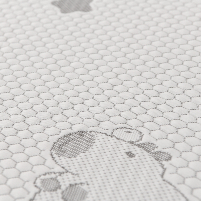 91家纺网 家纺一手货源 找家纺 席匠 2026新款冰豆豆床裙卡通款凉席席子凉席三件套 卡比巴拉床席款-灰