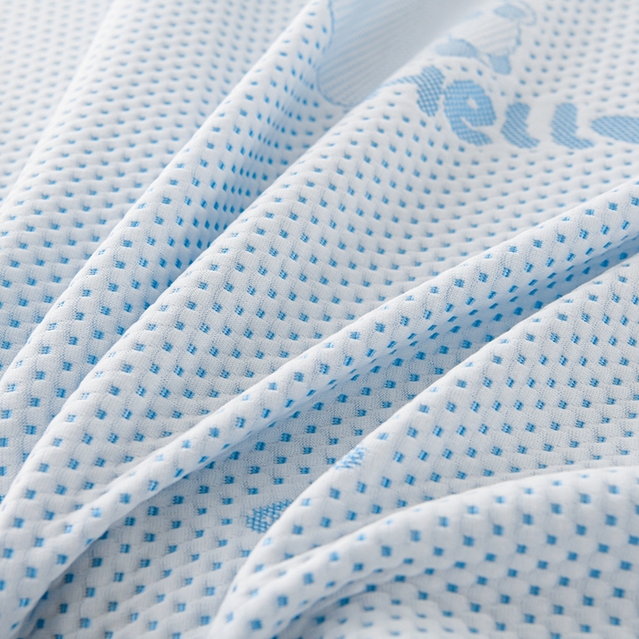 91家纺网 家纺一手货源 找家纺 席匠 2026新款冰豆豆床裙卡通款凉席席子凉席三件套 卡比巴拉床席款-蓝