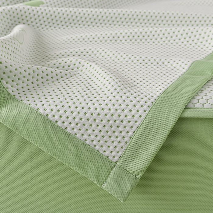 91家纺网 家纺一手货源 找家纺 席匠 2026新款冰豆豆床裙卡通款凉席席子凉席三件套 卡比巴拉床笠款-绿