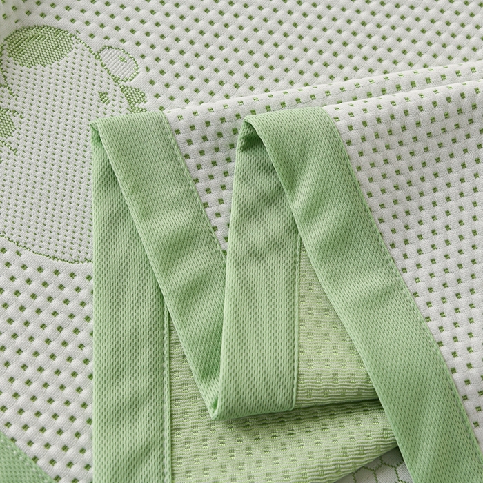 91家纺网 家纺一手货源 找家纺 席匠 2026新款冰豆豆床裙卡通款凉席席子凉席三件套 卡比巴拉床笠款-绿