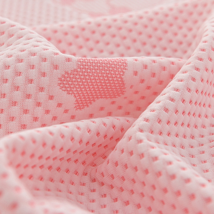 91家纺网 家纺一手货源 找家纺 席匠 2026新款冰豆豆床裙卡通款凉席席子凉席三件套 卡比巴拉渐变款-粉