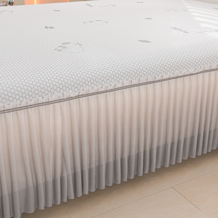 91家纺网 家纺一手货源 找家纺 席匠 2026新款冰豆豆床裙卡通款凉席席子凉席三件套 卡比巴拉渐变款-灰