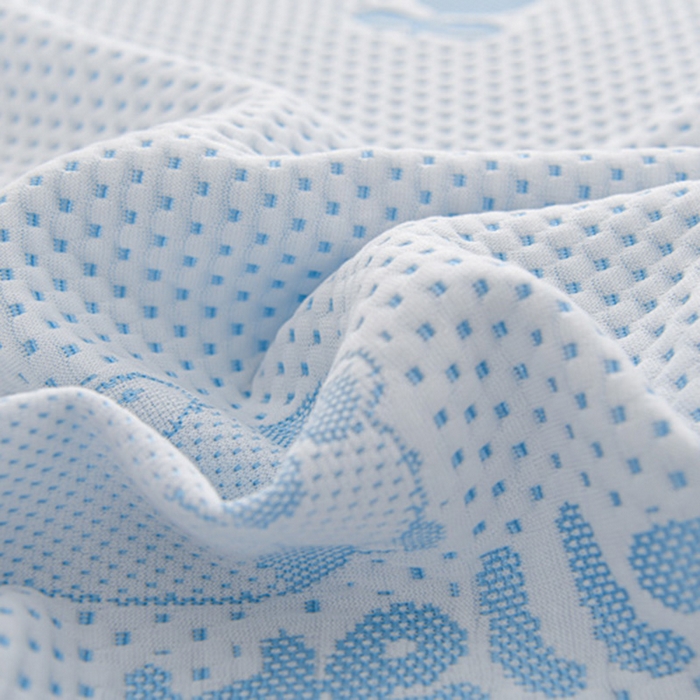 91家纺网 家纺一手货源 找家纺 席匠 2026新款冰豆豆床裙卡通款凉席席子凉席三件套 卡比巴拉渐变款-蓝