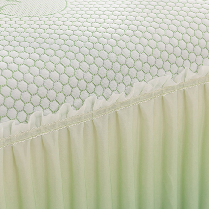 91家纺网 家纺一手货源 找家纺 席匠 2026新款冰豆豆床裙卡通款凉席席子凉席三件套 卡比巴拉渐变款-绿