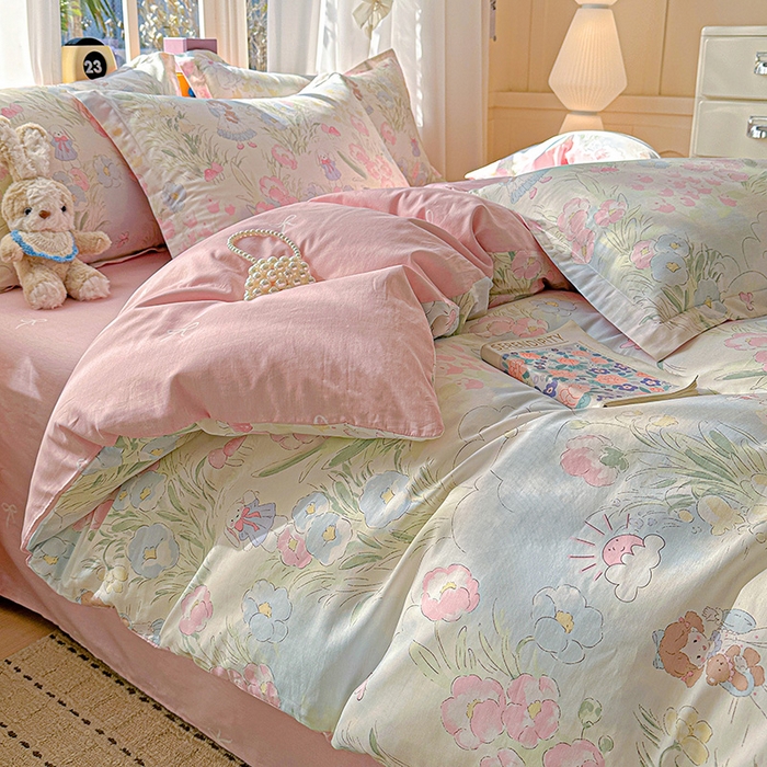 91家纺网 家纺一手货源 找家纺 （总） 依庭 2026新款12868全棉纯棉印花四件套