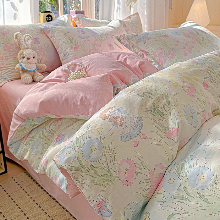 91家纺网 家纺一手货源 找家纺 （总） 依庭 2026新款12868全棉纯棉印花四件套