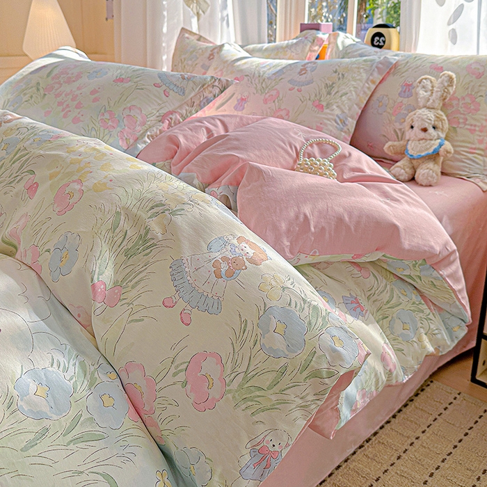 91家纺网 家纺一手货源 找家纺 （总） 依庭 2026新款12868全棉纯棉印花四件套