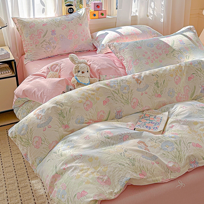 91家纺网 家纺一手货源 找家纺 （总） 依庭 2026新款12868全棉纯棉印花四件套