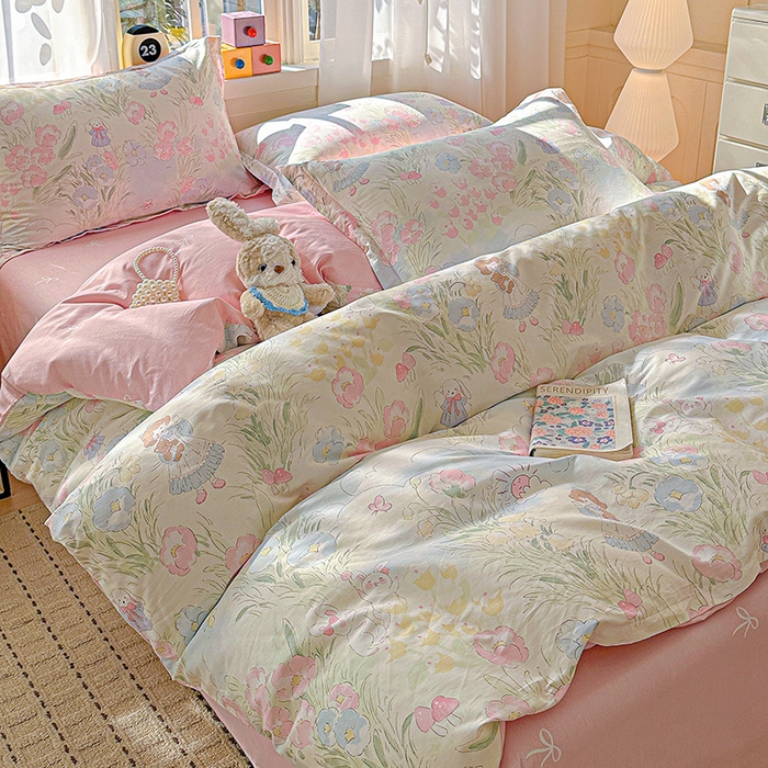 91家纺网 家纺一手货源 找家纺 （总） 依庭 2026新款12868全棉纯棉印花四件套