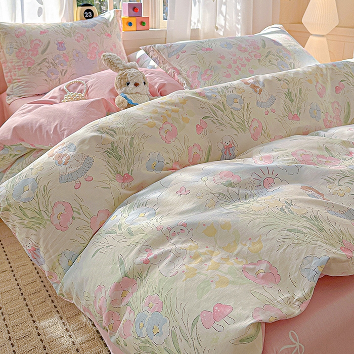 91家纺网 家纺一手货源 找家纺 （总） 依庭 2026新款12868全棉纯棉印花四件套