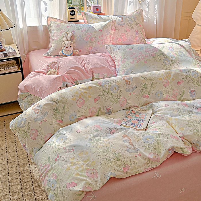 91家纺网 家纺一手货源 找家纺 （总） 依庭 2026新款12868全棉纯棉印花四件套