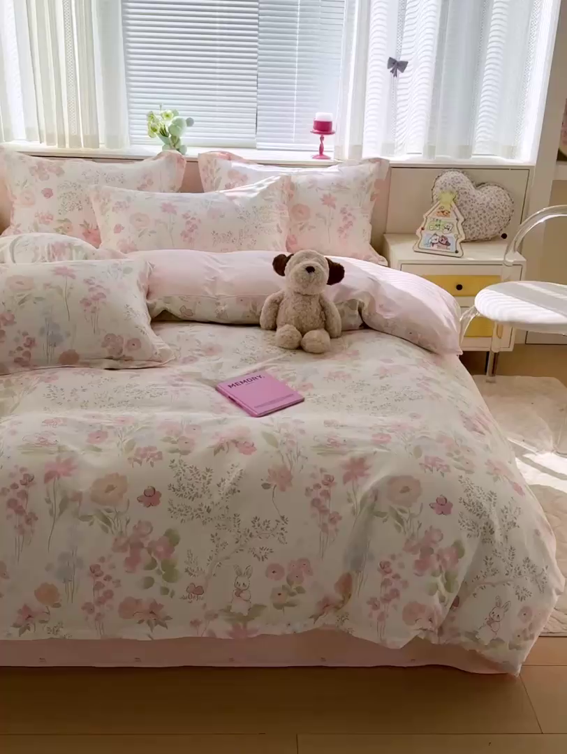 91家纺网 家纺一手货源 找家纺 （总） 依庭 2026新款12868全棉纯棉印花四件套