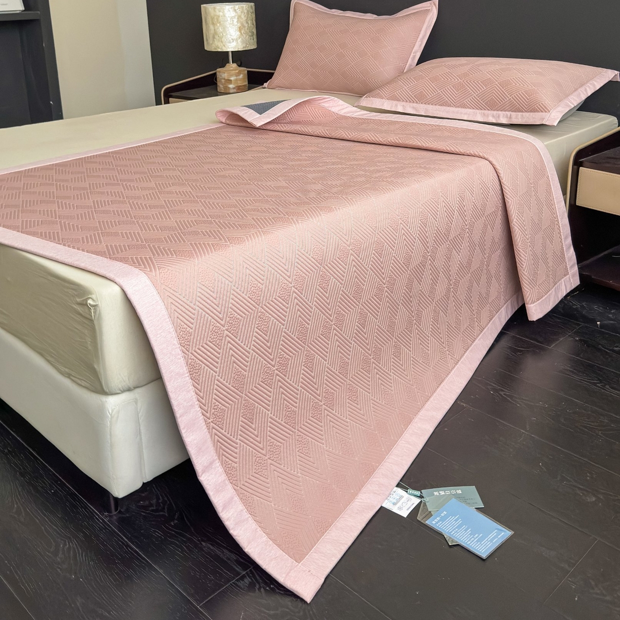 91家纺网 家纺一手货源 找家纺 （总）席匠 2026新款冰豆豆冰感席面凉席席子大菱形直角