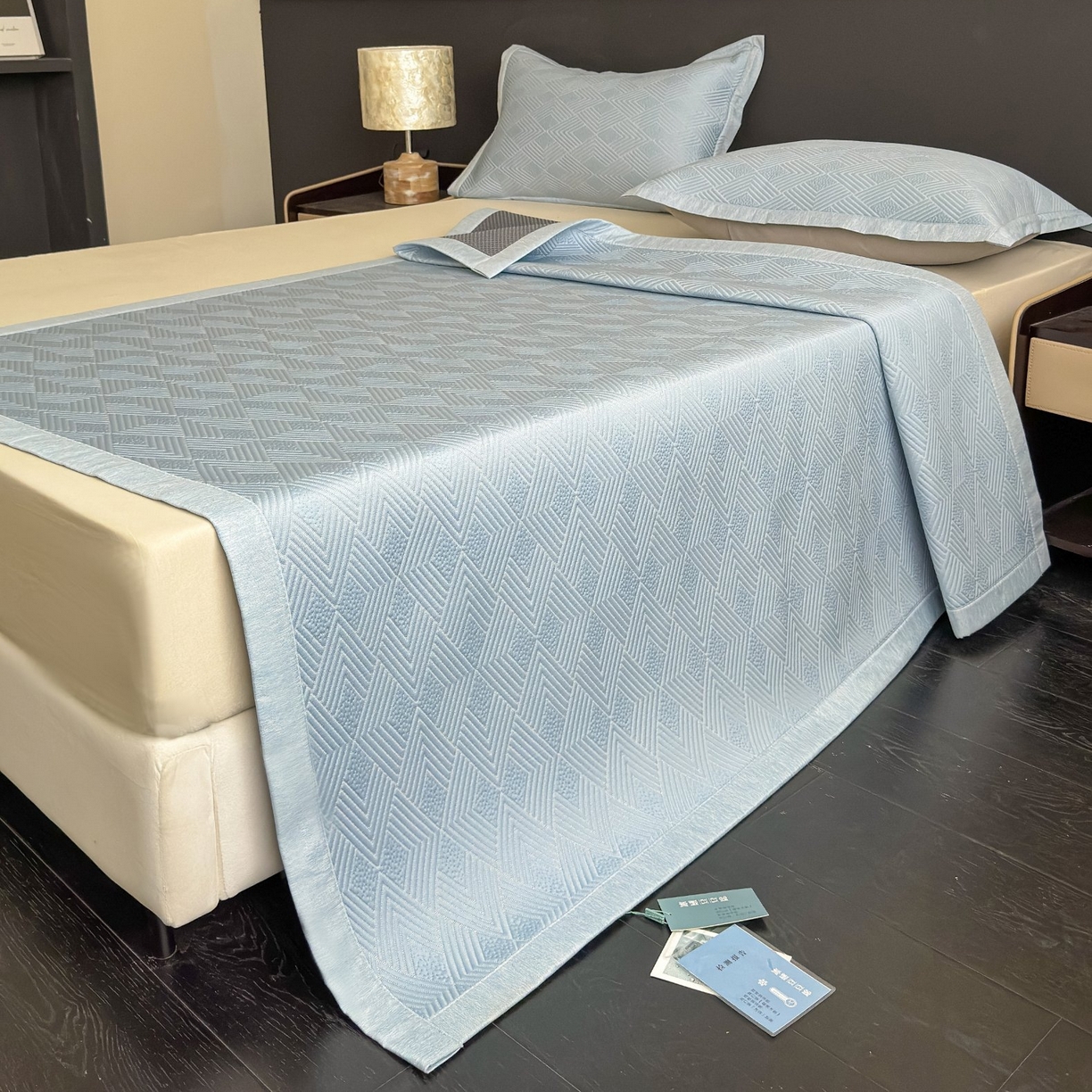 91家纺网 家纺一手货源 找家纺 （总）席匠 2026新款冰豆豆冰感席面凉席席子大菱形直角